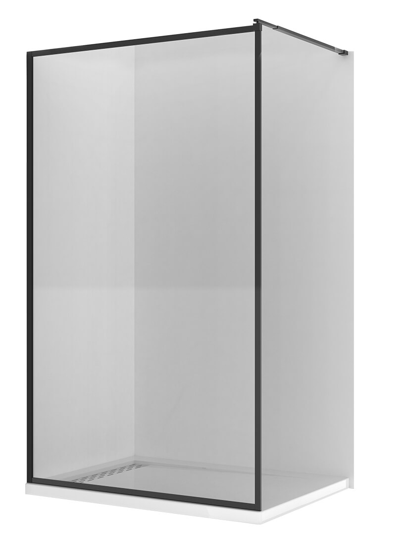 Tus paravan SSC-16002BP 100x195 - BLACK 8mm