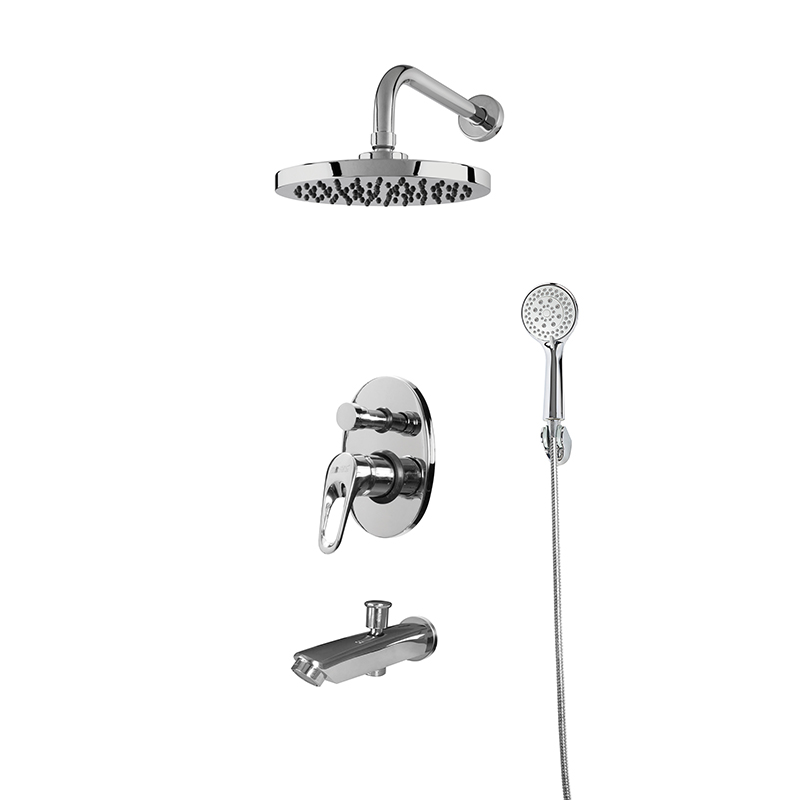 Bat. za kadu ugradna sa izlivom, rucnim tusem i zidnim tusem NEWARC - SMART [142137]