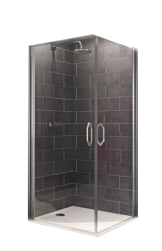 Tus paravan HUPPE - X1-190 polovina 120cm [hrom,transp]