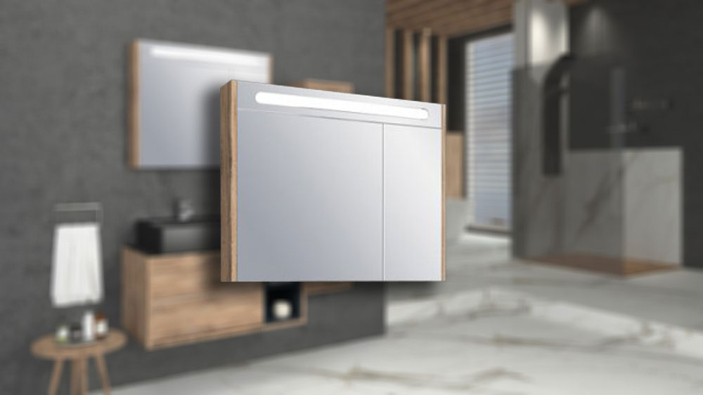 Ogledalo ormaric AQUANIL - ANATOLIA-dorado 90cm