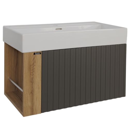 Ormaric konzolni IBANIO - CREA-legnano/carbon 100cm + umivaonik [1378]