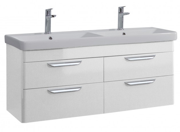 Ormaric konzolni IBANIO - VENICE-white 120cm + dupli umivaonik [11120]