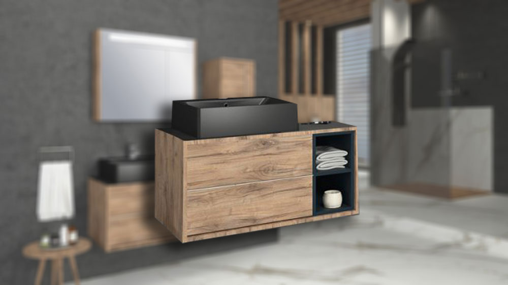 Ormaric konzolni AQUANIL - ANATOLIA-dorado 90cm