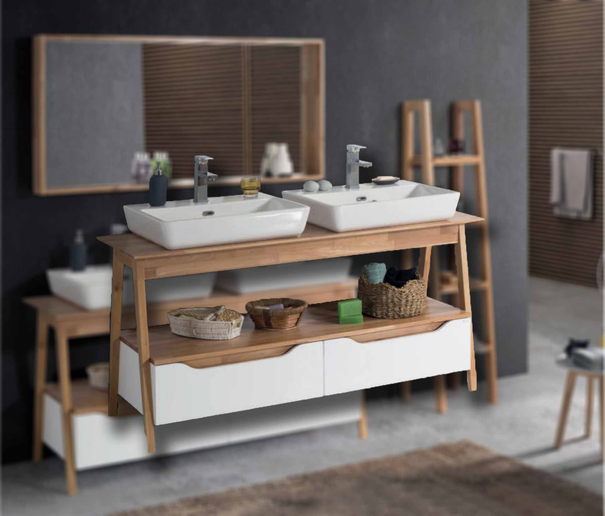 Toaletni ormaric NATURA V1 150cm