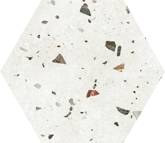 Podna plocica HEX - SONAR WHITE 22x25 [sat]