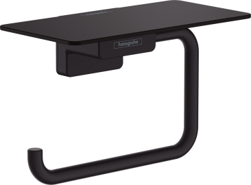 Drzac toalet papira sa policom HANSGROHE -  ADD STORIS  (mat,black) (41772670)