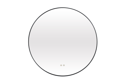 LED ogledalo sa crnim ramom, anti-fog i dimerom F80 [DH-L2363]