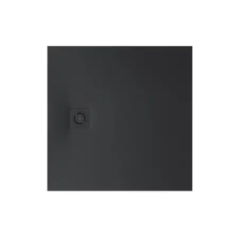 Tus kada   90x90/2.8cm ROCA - Terran STONEX sa sifonom (crna) [APA0138438401400]