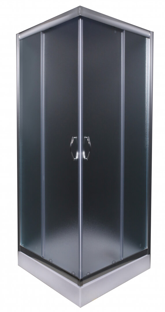 Tuš paravan 80x80 - HYDROFIT [5mm - hrom - mat glass]