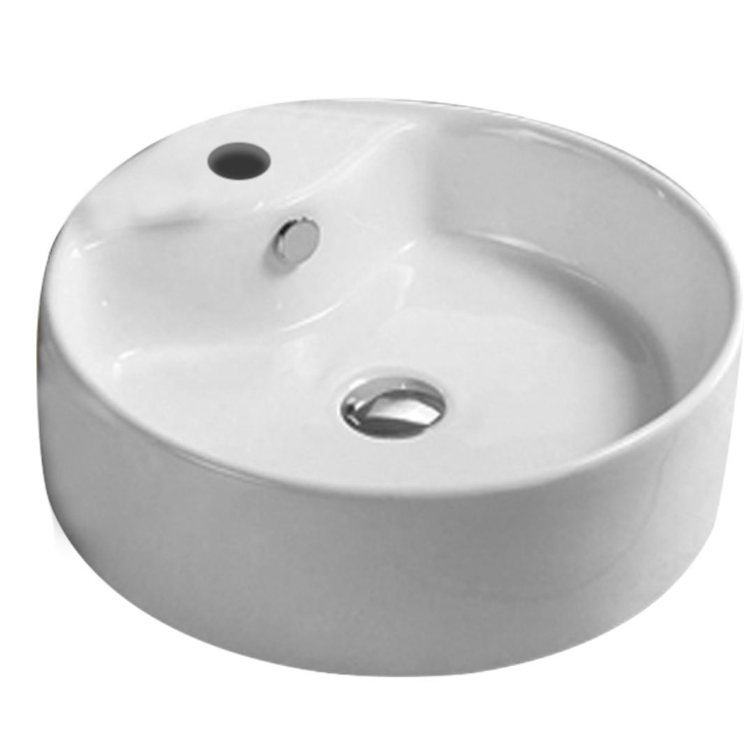 Umivaonik umetnicki 455*455*160 HIDROSAN [3012] [bela, sjaj]