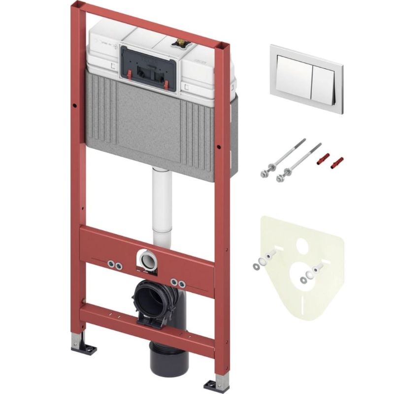 Vodokotlic ugradni za suvu ugradnju TECE base sa hrom tipkom [9400406]