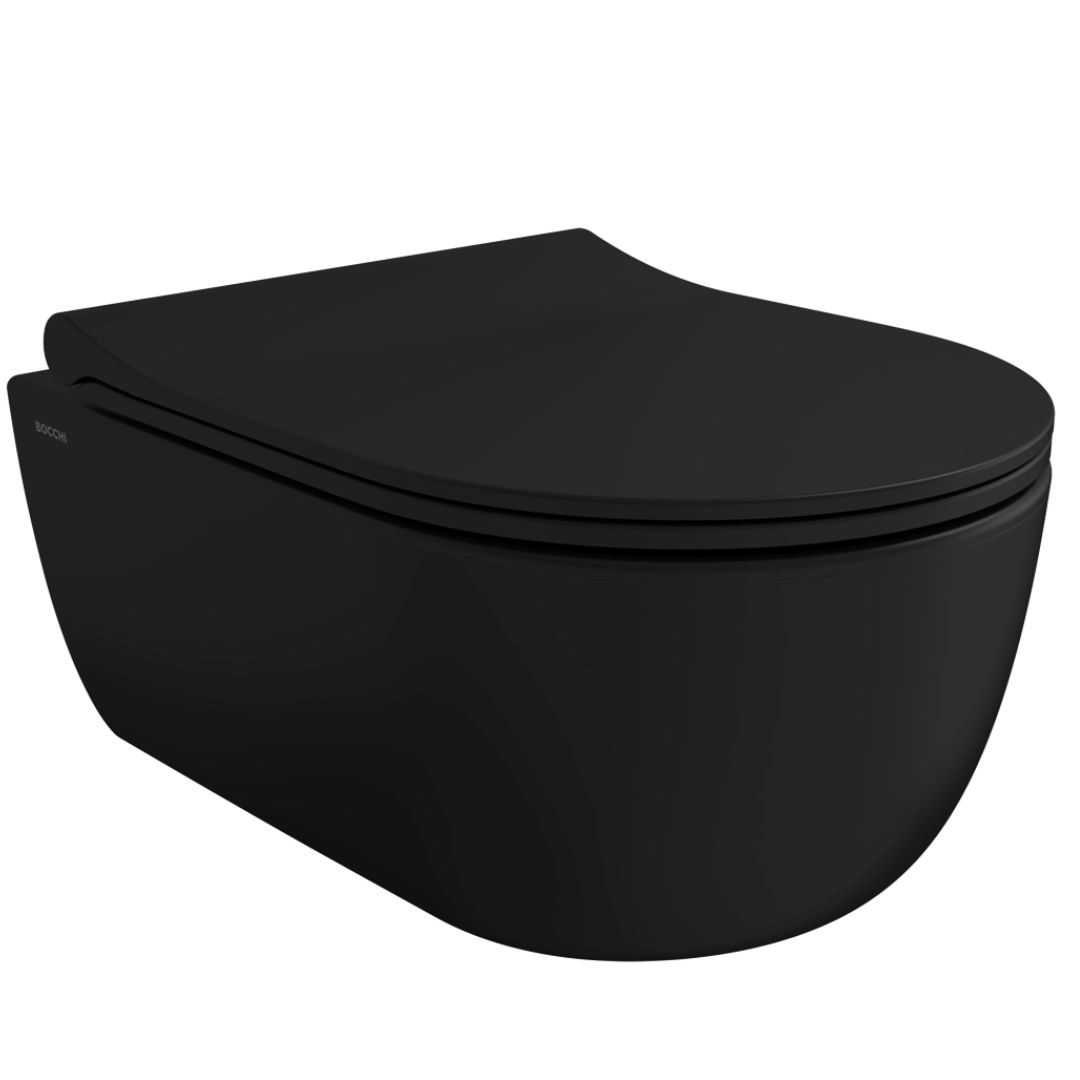 Wc solja konzolna BOCCHI - TONDO [1417-004-0129][black, matt]