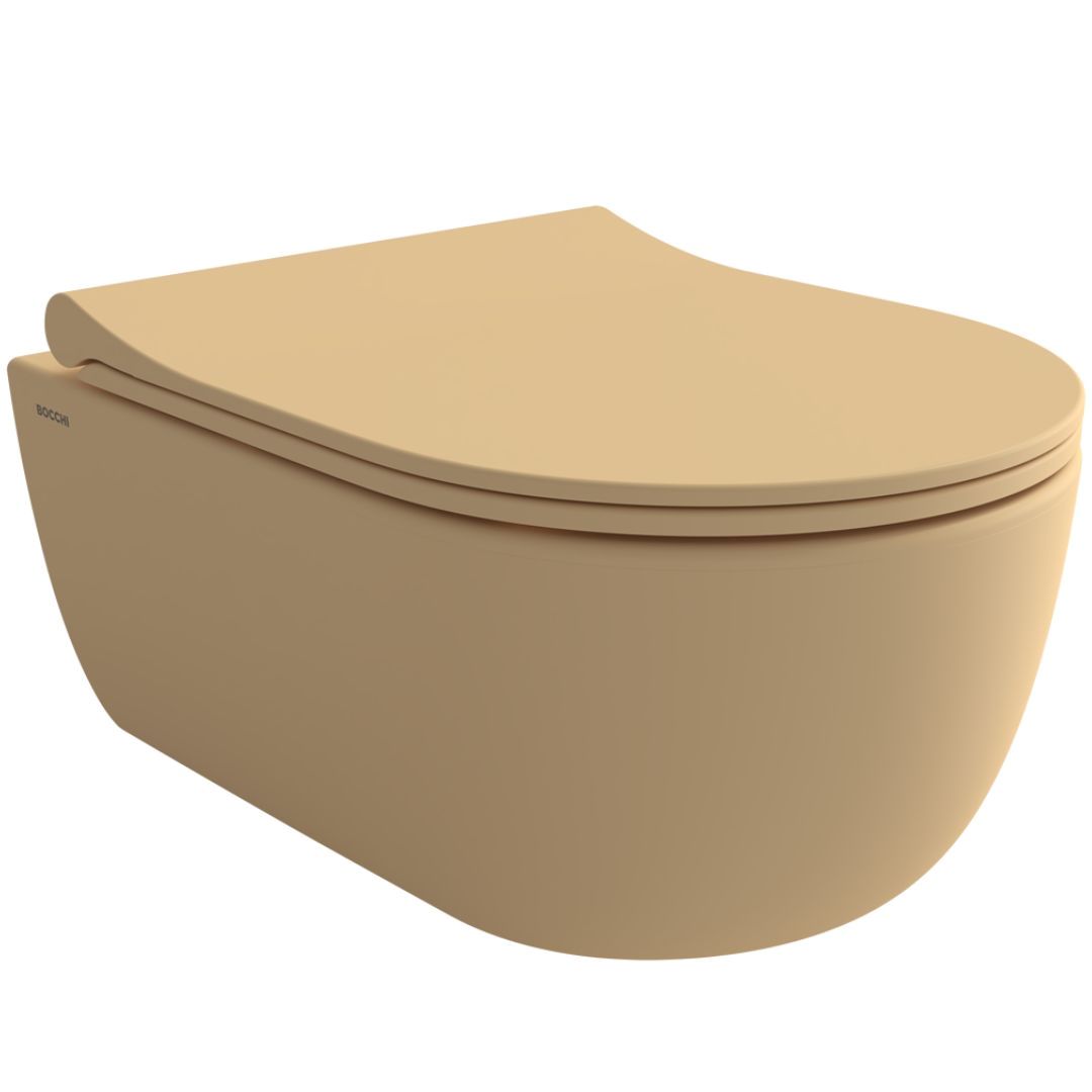 Wc solja konzolna BOCCHI - TONDO [1417-011-0129][cashmere, matt]