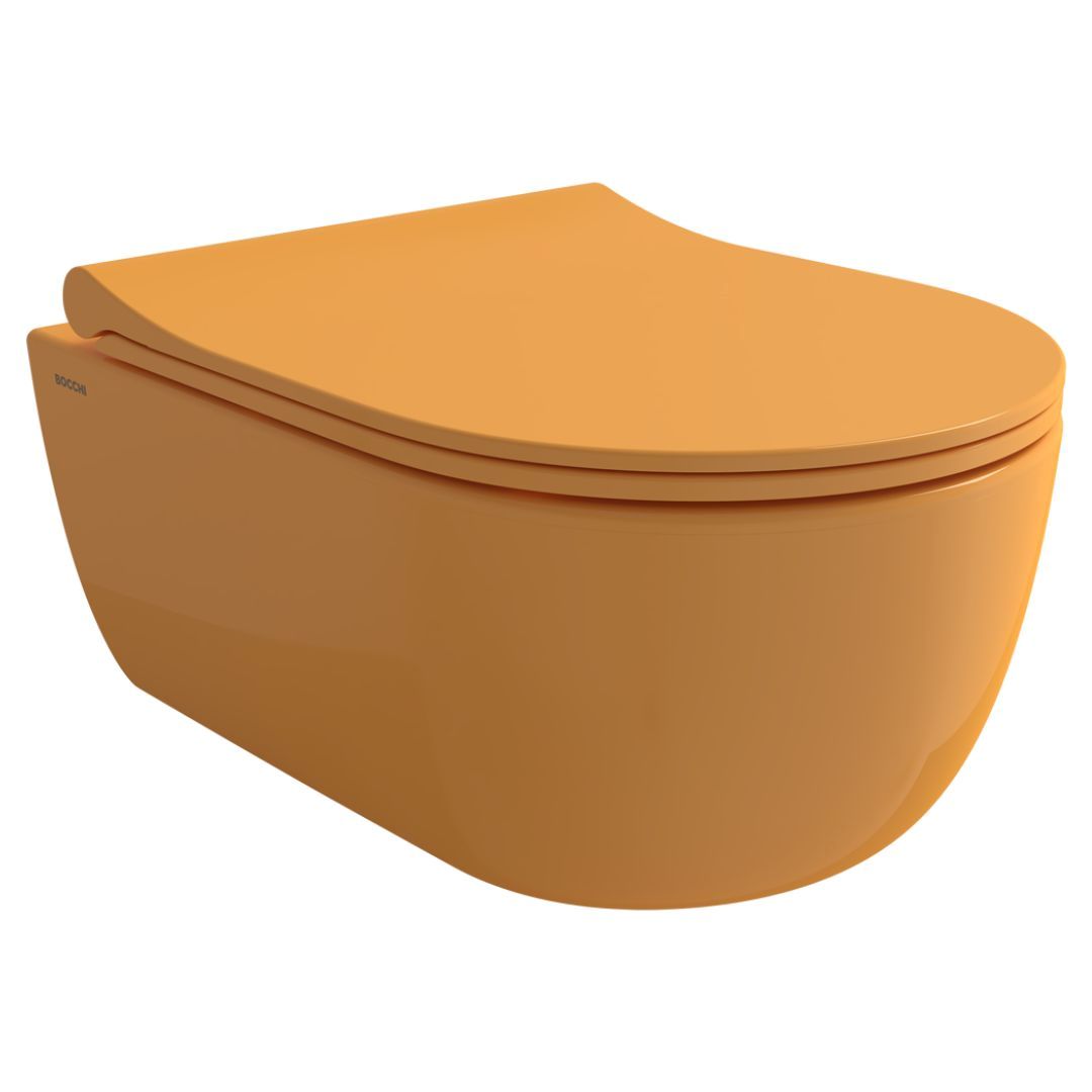 Wc solja konzolna BOCCHI - TONDO [1417-021-0129][mandarin, glossy]